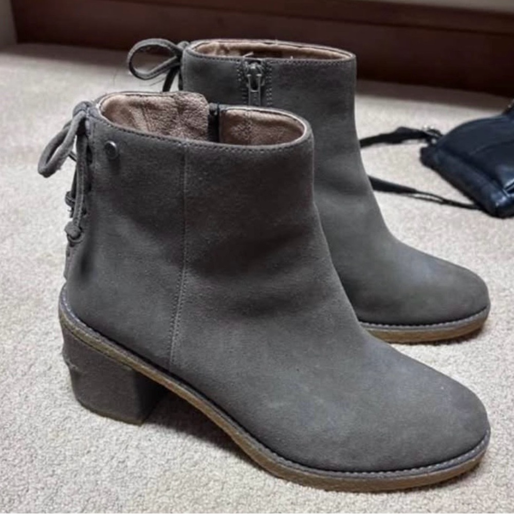 UGG Taupe Suede Ankle Boots